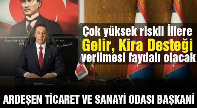 Çok yüksek riskli (kırmızı) İllere Kira Desteği