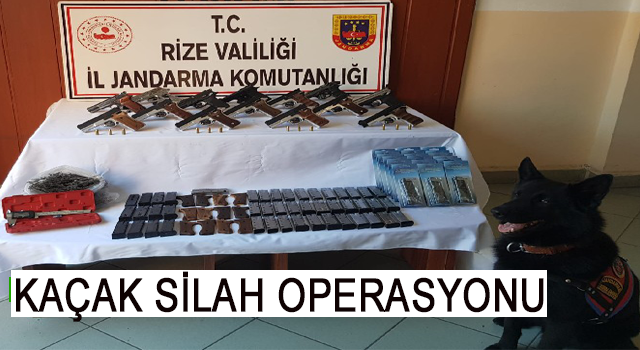 Rize’de Kaçak Silah Atölyesine Operasyon