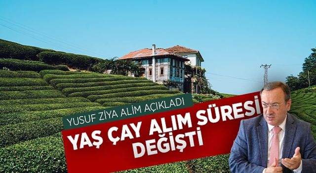 Yaş çay alım süresi değişti