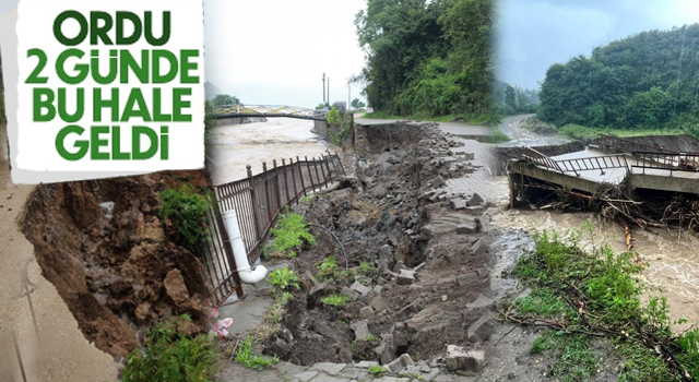 Ordu’da 2 günde 304 noktada heyelan meydana geldi