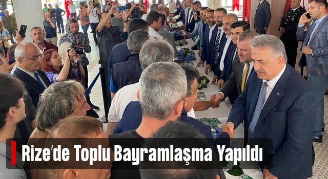 Rize’de Toplu Bayramlaşma Gerçekleştirildi