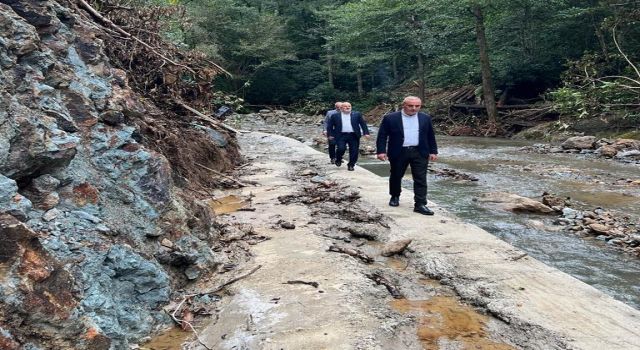 Ardeşen Dolana Deresi Üzerinde Yapılan Trensip Bendi Sona Yaklaştı