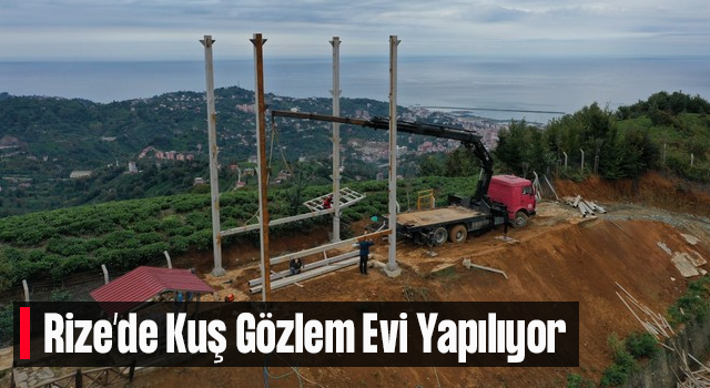 Rize Belediyesi Kuş Gözlem Evi Yapıyor