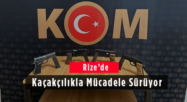 Rize'de Kaçakçılıkla Mücadele Sürüyor