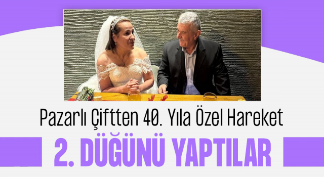 40. Evlilik Yıl Dönümlerinde Tekrardan Düğün Yaptılar