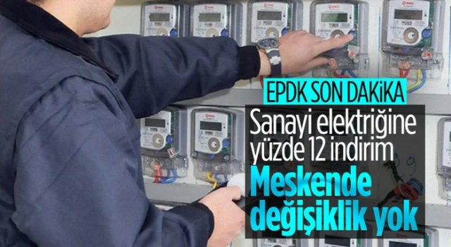 Sanayi elektriğinde yüzde 12 indirim bekleniyor