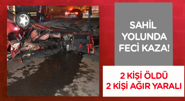 Karadeniz Sahil yolunda Feci Kaza