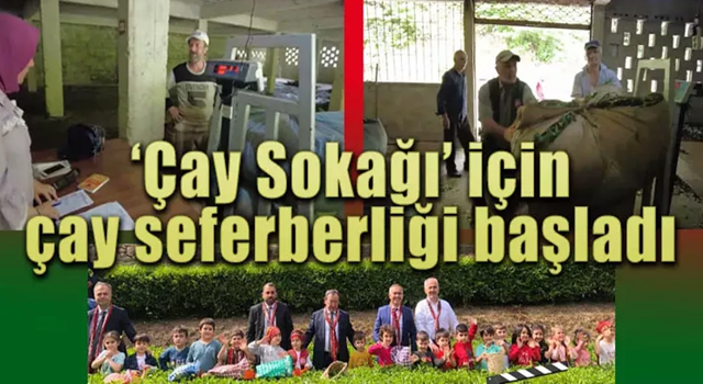 ‘Çay Sokağı’ projesi üreticiden karşılık buldu.