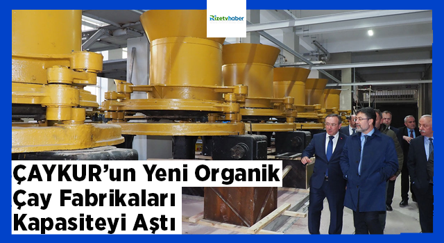 ÇAYKUR’un Yeni Organik Çay Fabrikaları Kapasiteyi Aştı