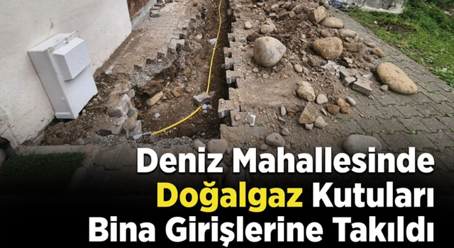 Deniz Mahallesinde, Doğalgaz Çalışmaları Devam Ediyor.