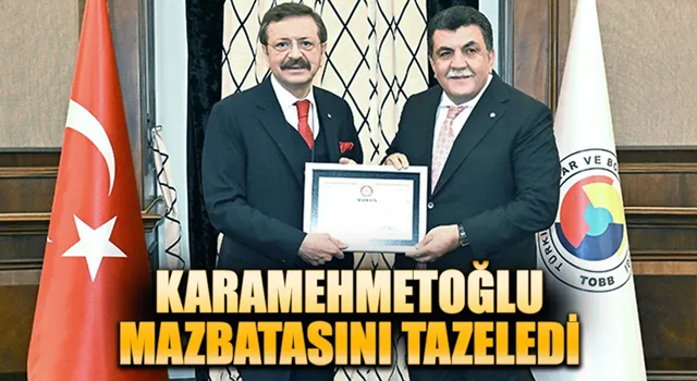 Karamehmetoğlu 2. kez TOBB Yönetim Kurulunda