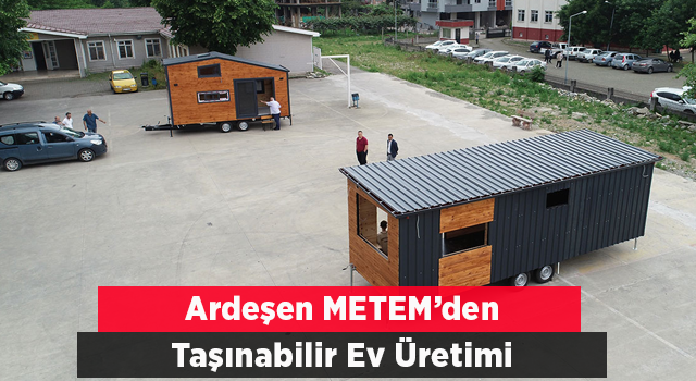 Rize'de meslek lisesi öğrencilerinden "taşınabilir ev" üretimi