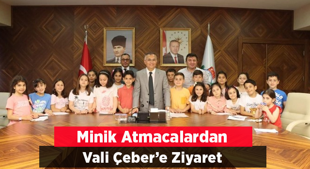 Rize'de Minik Atmacalar Vali Çeber’i Ziyaret Etti