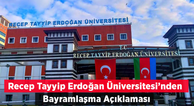 RTEÜ’den Bayramlaşma Açıklaması