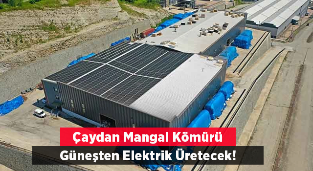 Çaydalı Mangal kömürü tesisi güneşten elektrik üretecek