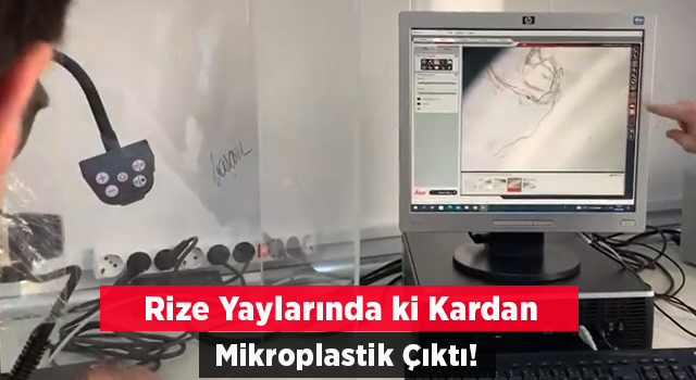 Rize yaylalarında kardan 'mikroplastik' çıktı