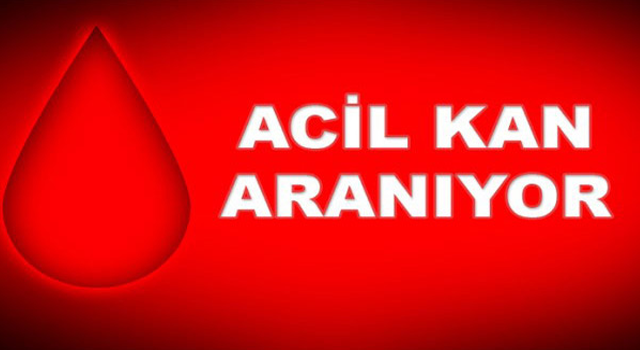 Rize’de Acil B Rh (-) Kan Aranıyor