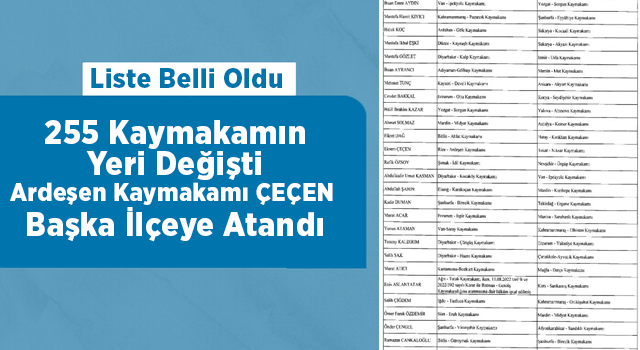 491 mülki idare amirinin görev yerlerinin değiştirildiği karar Resmi Gazete'de