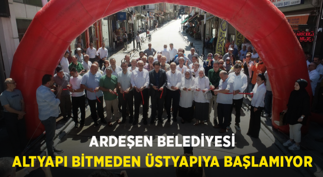 Altyapı Bitmeden Üstyapıya Başlamıyoruz