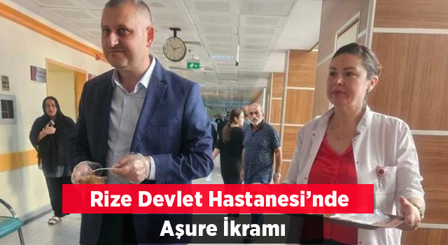 Hasta ve yakınlarına Aşure ikramında bulundular!