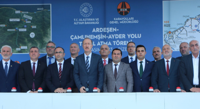 'Pazar-Ardeşen Ayrım-Çamlıhemşin-Ayder İl Yolu'nun Temel Atma Töreni Gerçekleşti