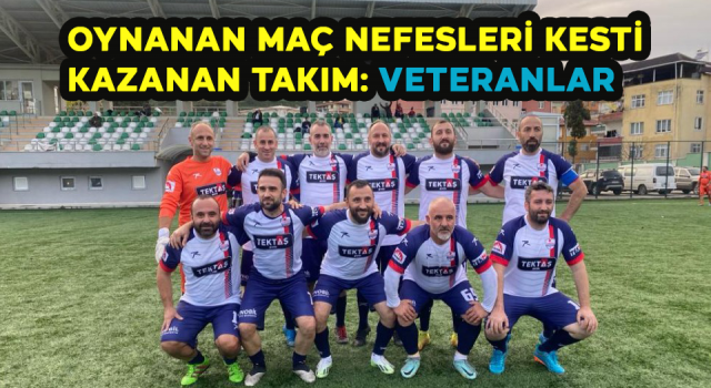 Oynanan maç nefesleri kesti kazanan takım: Veteranlar