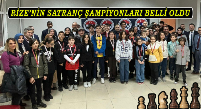 Rize’nin Satranç Şampiyonları Belli Oldu