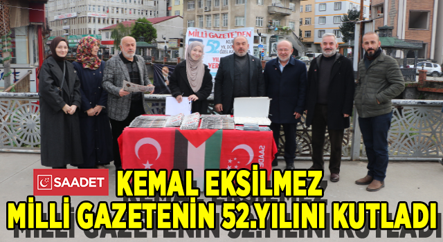 KEMAL EKSİLMEZ MİLLİ GAZETENİN 52.YILINI KUTLADI