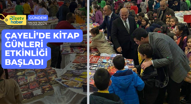 Çayeli’de Kitap Günleri Etkinliği başladı