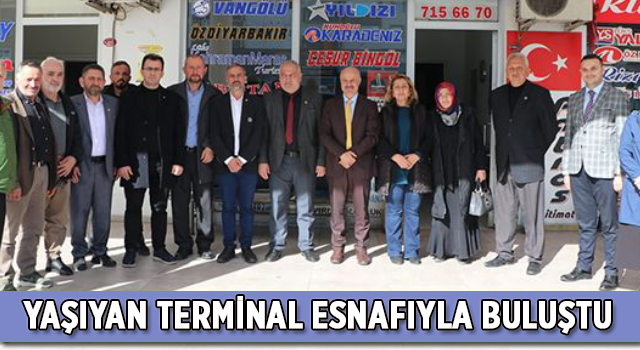 Yaşıyan Terminal Esnafıyla Buluştu