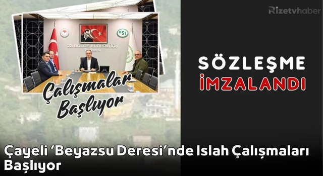 Çayel﻿i ‘Beyazsu Deresi’nde Islah Çalışmaları Başlıyor