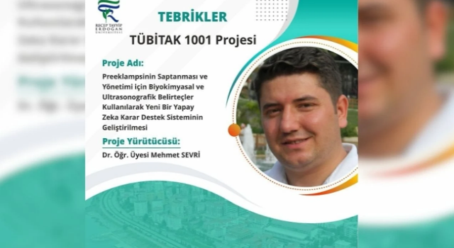 TÜBİTAK’tan RTEÜ Öğretim Üyesine Proje Desteği