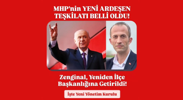 MHP Ardeşen İlçe Başkanlığı’nın yeni yönetimi belli oldu