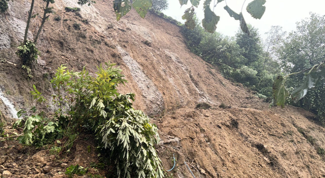 Rize'de sağanağın ardından hasar tespit çalışmaları yürütülüyor