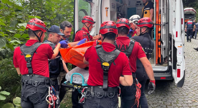 Rize'de uçuruma yuvarlanan kamyonetin sürücüsü öldü