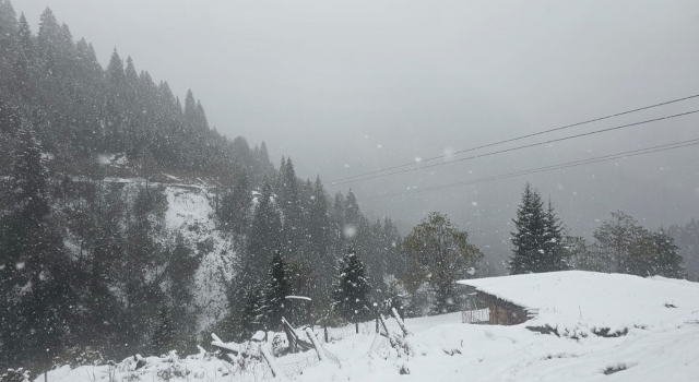 Ayder Yaylası beyaza büründü