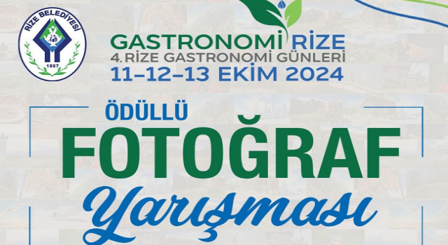 GastronomiRize Fotoğraf Yarışması başladı