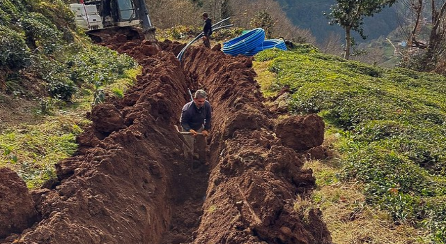 Rize'de Yeniköy Köyü İçme Suyu Projesinde Yüzde 80 Tamamlanma Sağlandı