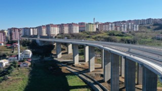 Karadeniz Sahil Yolu'nun Trabzon geçişinde trafiği rahatlatacak projenin yüzde 60'ı tamamlandı