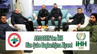 Ardeşen Gazeteciler Derneğinden İHH Rize Şubesine Ziyaret