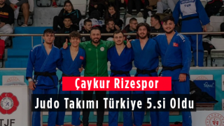 Çaykur Rizespor Judo Takımı Türkiye 5.si Oldu