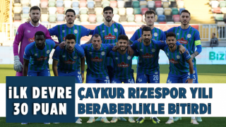 Çaykur Rizespor Yılı Beraberlikle Bitirdi