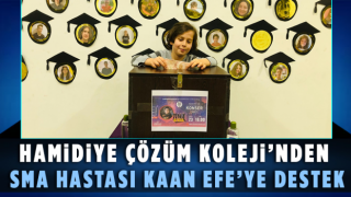 Hamidiye Çözüm Koleji'nden SMA Hastası Kaan Efe'ye Destek