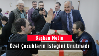 Başkan Metin Özel Çocukların İsteğini Unutmadı