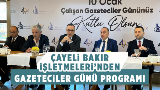 Çayeli Bakır İşletmeleri'nden Gazeteciler Günü Programı