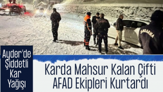 Karda Mahsur Kalan Vatandaşlar Afad Ekipleri Tarafından Kurtarıldı