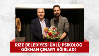 Rize Belediyesi Ünlü Psikolog Gökhan Çınar’ı Ağırladı