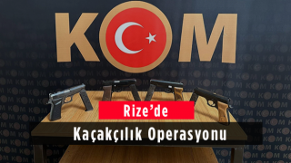 Rize'de Kaçakçılık Operasyonu