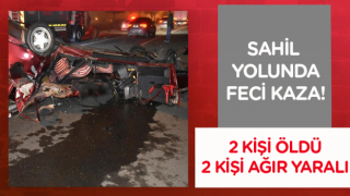 Karadeniz Sahil yolunda Feci Kaza