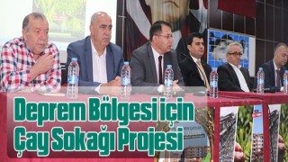 Deprem Bölgesi için Çay Sokağı Projesi